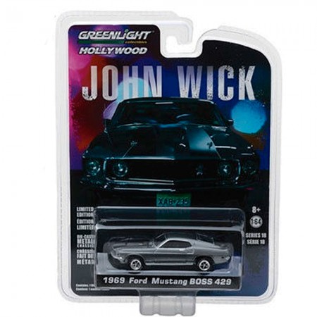 Carro Greenlight Ford Mustang - John Wick - 1969 - Escala 1/64