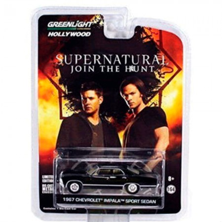 Carro Greenlight Chevrolet Impala - Supernatural - 1967 - Escala 1/64