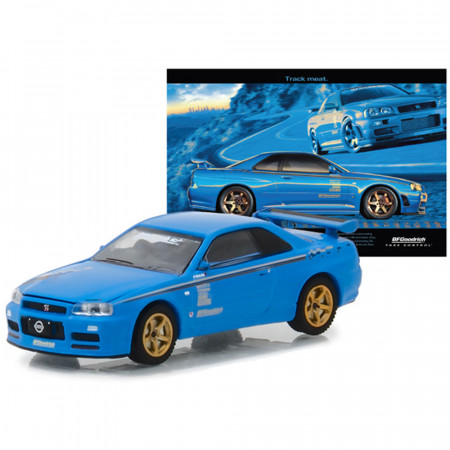 Carro Greenlight Nissan Skyline 2001 Bfgoodrich - 2001 - Escala 1/64