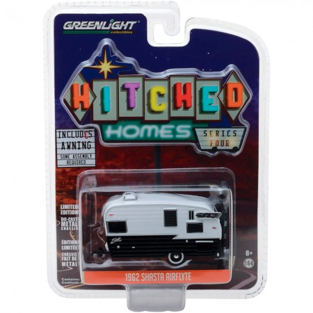 Carro Greenlight Airflyte Hitched Shasta - 1962 - Escala 1/64