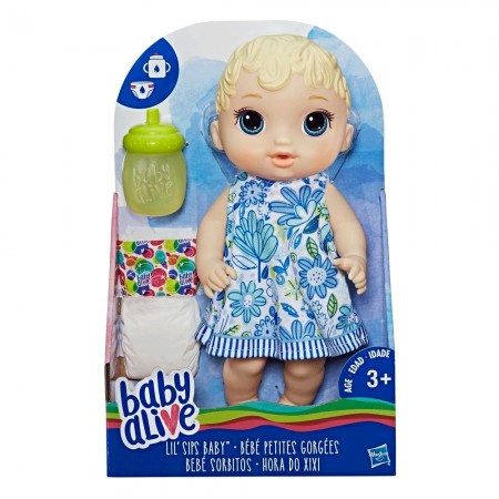 Boneca Hasbro Baby Alive - Sips Baby Blonde E0385