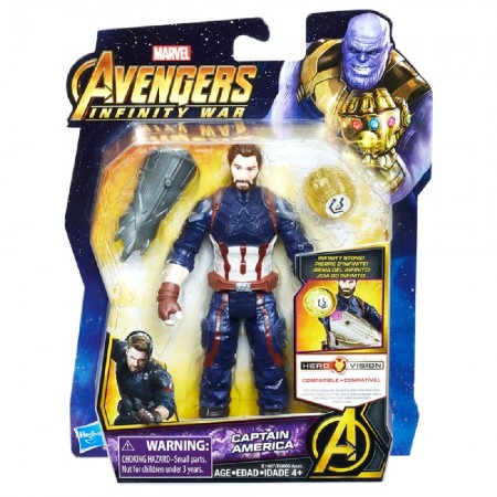 Boneco Hasbro - Avengers - Captain America Com Joia