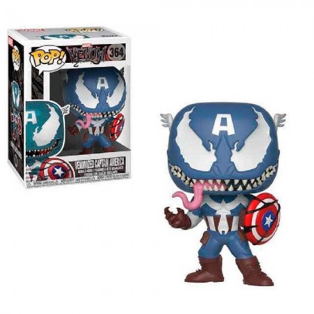 Funko Pop Marvel Venom - Venom Captain America 364