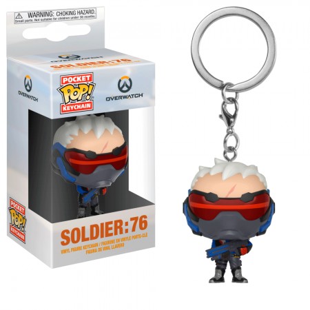 Chaveiro Funko Pocket Pop Keychain - Overwatch Soldier 76