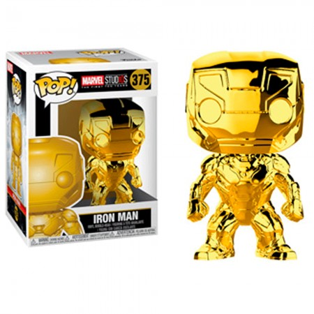 Funko Pop Marvel The First Ten Years (chrome Gold) - Studios Iron Man 375