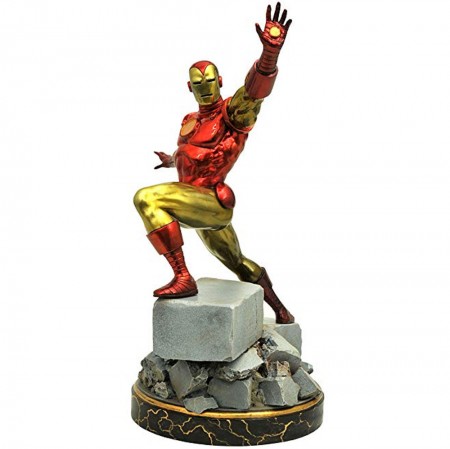 Esttua Diamond Select Marvel Premier Collection - Classic Iron Man Resin Statue