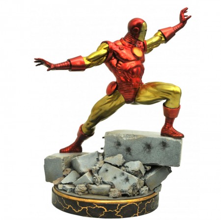 Esttua Diamond Select Marvel Premier Collection - Classic Iron Man Resin Statue