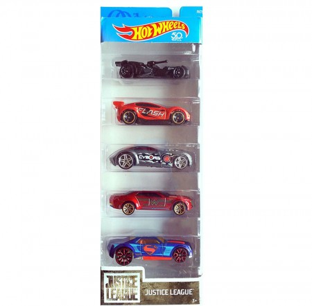 Carro Hot Wheels - Kit 5in1 Justice League