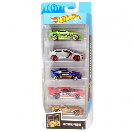 Carro Hot Wheels - Kit 5in1 Nightburnerz