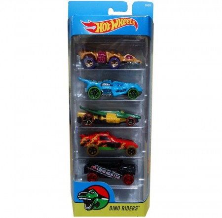 Carro Hot Wheels - Kit 5in1 Dino Riders