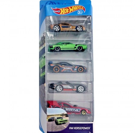 Carro Hot Wheels - Kit 5in1 Hw Horsepower