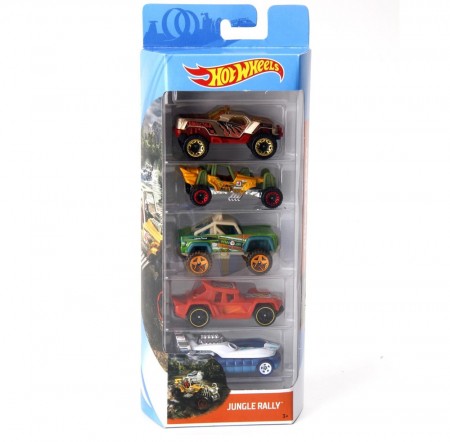 Carro Hot Wheels - Kit 5in1 Jungle Rally