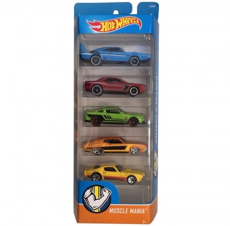 Carro Hot Wheels - Kit 5in1 Muscle Mania