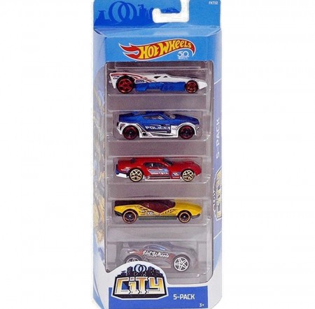Carro Hot Wheels - Kit 5in1 City