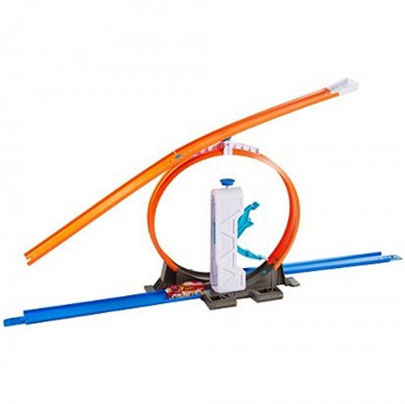 Carro Hot Wheels - Kit Track Builder Lancador Looping