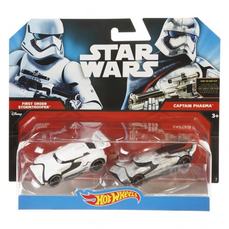 Carro Hot Wheels Kit 2in1 Star Wars Stormtrooper Vs Captain Phasma