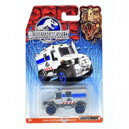 Carro Matchbox - Jurassic World 4x4 Scrambolance  Dtf46