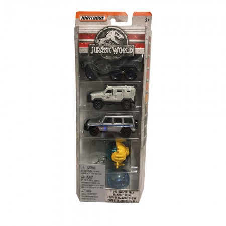 Carro Matchbox - Kit 5in1 Jurassic World   Fmx40