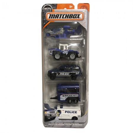 Carro Matchbox - Kit 5in1 Police Team  C1817