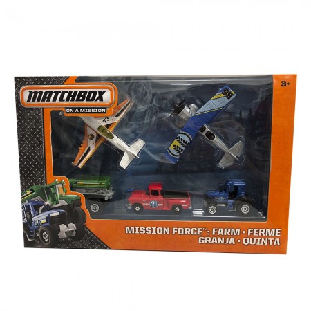 Carro Matchbox - Kit 5in1 Mission Force Farm  W5281