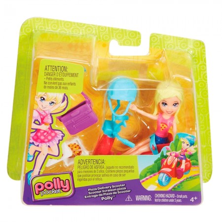 Boneca Mattel - Polly Pocket - Polly Entrega Pizza Scooter