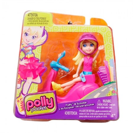 Boneca Mattel - Polly Pocket - Polly e Scooter