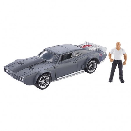 Mattel Stunt Stars Fast And Furious - Ice Charger + Dom  Fcg28