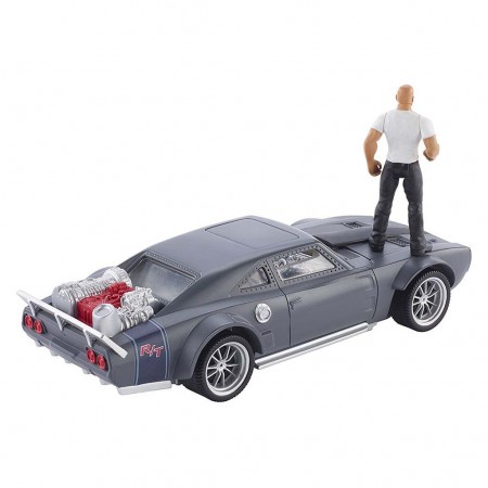 Mattel Stunt Stars Fast And Furious - Ice Charger + Dom  Fcg28