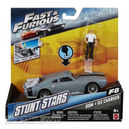 Mattel Stunt Stars Fast And Furious - Ice Charger + Dom  Fcg28