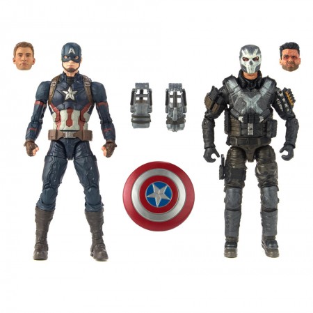 Boneco Hasbro Marvel Legends Captain America Civil War - Captain America + Crossbones E2447