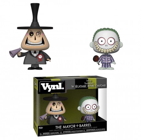 Funko Vynl Disney Nightmare Before Christmas - The Mayor + Barrel  2pack