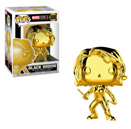 Funko Pop Marvel The First Ten Years (chrome Gold) - Studios Black Widow