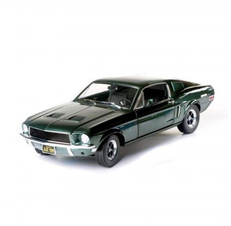 Carro Greenlight Ford Mustang Steve Mcqueen Green - Escala 1/18 -  12822