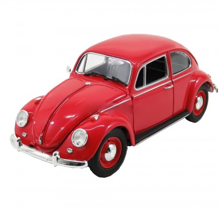 Carro Greenlight Volkswagen Beetle - Escala 1/18 - 1967 - Candy Apple Red 13511