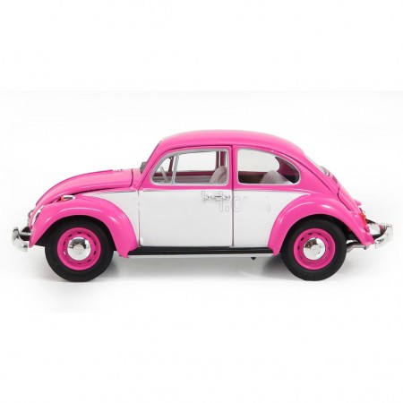 Carro Greenlight Volkswagen Beetle - Escala - 1/18 - 1967 -  Pink/white  13512