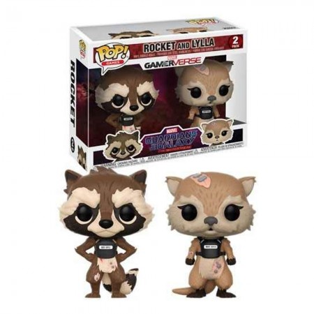 Funko Pop Marvel Guardians Of The Galaxy Rocket And Lylla 2 Pac