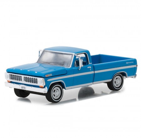 Carro Greenlight Ford F-100 Grabber Blue - Escala 1/64 - 1970  29967