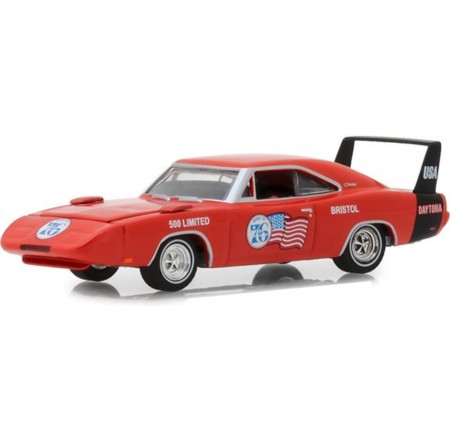 Carro Greenlight Dodge Charger Daytona Spirit 76 Bristol - Escala 1/64 - 1969  29969