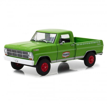Carro Greenlight Running Empty Ford F-100 - Escala 1/24 - 1967 - Green 85012