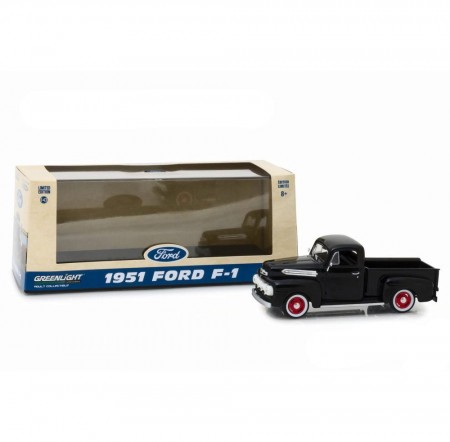 Carro Greenlight Ford F-1 - Escala 1/43 - Raven Black - 1951   86315