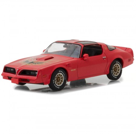 Carro Greenlight Pontiac Firebird Trans Am - 1977 -  Escala 1/43 - Firethom Red 86330