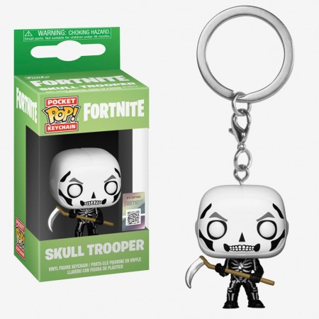 Chaveiro Funko Pocket Pop Keychain Fortnite Skull Trooper