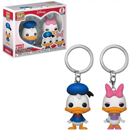 Chaveiro Funko Pop - Keychain Disney Donald/daisy  2pack
