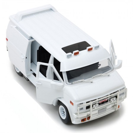 Carro Greenlight Gmc Vandura Custom White - Escala 1/18 13522