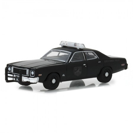 Carro Greenlight Plymouth Bandit Police - Escala 1/64  - Preto Furioso 27960-d