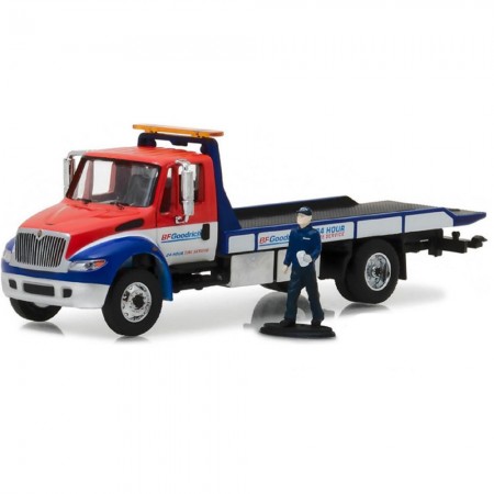 Caminho Greenlight Hd Trucks Flatbed Repair Man Figure - Ano 2013 - Escala 1/64 33120-b