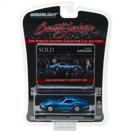 Carro Greenlight Chevrolet Corvete L88 1968 - Escala 1/64