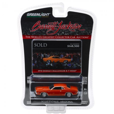 Carro Greenlight Dodge Challenger R/t Hemi 1970 - Escala 1/64