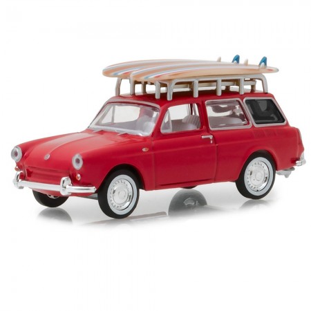 Carro Greenlight Volkswagen Type 3 Squareback 1962 - Escala 1/64