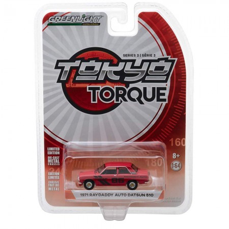 Carro Greenlight Datsun Ray Daddy Auto 510 1971 - Escala 1/64